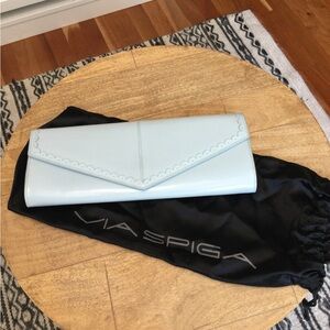 Via Spiga Light Blue Clutch